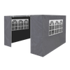 Dellonda Premium Side Walls/Doors/Windows for Gazebo/Marquee, Fits 2 x 2m Models - Grey