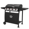 Dellonda 4 Burner Gas BBQ Grill with Piezo Ignition & Thermometer