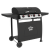 Dellonda 4 Burner Gas BBQ Grill with Piezo Ignition & Thermometer