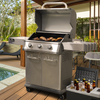 Dellonda 3 Burner Deluxe Gas BBQ Grill with Piezo Ignition & Thermometer - Stainless Steel