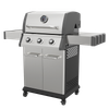 Dellonda 3 Burner Deluxe Gas BBQ Grill with Piezo Ignition & Thermometer - Stainless Steel
