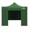 Dellonda Premium 2x2m Pop-Up Gazebo & Side Walls, PVC Coated, Water-Resistant Fabric with Carry Bag, Rope, Stakes & Weight Bags - Green