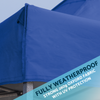 Dellonda Premium 3x4.5m Pop-Up Gazebo & Side Walls, PVC Coated, Water-Resistant Fabric with Carry Bag, Rope, Stakes & Weight Bags - Blue
