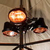 Dellonda Folding Parasol/Gazebo/Patio Infrared Heater