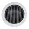 Dellonda Round MgO Fire Pit with BBQ Grill & Safety Mesh Screen 75cm - Light Grey
