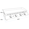 Dellonda 4 Burner Portable Gas Plancha