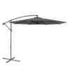 Dellonda Banana Parasol with Cover 3m - Grey