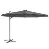 Dellonda Cantilever Parasol with 360° Rotation, Tilt & Cover 3m - Grey