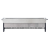 Dellonda 4 Burner Stainless Steel Portable Gas Plancha with Warming Rack 10kW
