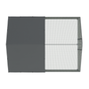 Dellonda Walk-In Galvanized Steel Chicken Run with Roof Cover & PVC Coated Chicken Wire