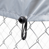 Dellonda Galvanised Steel Dog Kennel with Roof Cover & Chain Link Fencing