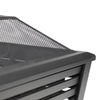 Dellonda 89cm Square Outdoor Fire Pit, Black
