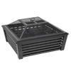 Dellonda 89cm Square Outdoor Fire Pit, Black