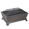 Dellonda 89cm Rectangular Outdoor Fire Pit, Antique Bronze Effect