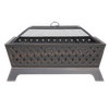 Dellonda 89cm Rectangular Outdoor Fire Pit, Antique Bronze Effect