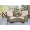 Dellonda Chester Rattan Wicker Outdoor Armchairs 2pc