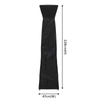 Dellonda Pyramid Gas Tower Patio Heater Water-Resistant Cover 2280 x 470mm, Black