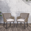 Dellonda Buxton Rattan Wicker Outdoor Chairs Set 2pc