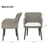 Dellonda Buxton Rattan Wicker Outdoor Chairs Set 2pc