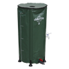 Dellonda Collapsible PVC Garden Water Butt with Zipped Lid & Drain Tap 100L