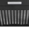 Baridi Visor Cooker Hood Extractor Fan 60cm - Black