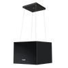 Baridi Square Island Cooker Hood 40cm - Black