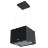 Baridi Square Island Cooker Hood 40cm - Black