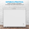 Baridi Freestanding Chest Freezer 199L Capacity - White