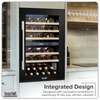 Baridi 57 Bottle Dual Zone Wine Fridge & Cooler 60cm