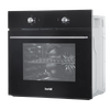 Baridi Integrated Fan-Assisted Electric Oven 60cm 55L Capacity - Black