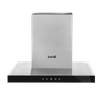 Baridi T-Shape Chimney Cooker Hood with Carbon Filters 60cm - Stainless Steel