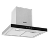 Baridi T-Shape Chimney Cooker Hood with Carbon Filters 60cm - Stainless Steel