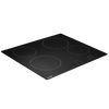 Baridi Integrated Ceramic Hob with 4 Cooking Zones 60cm - Black Glass