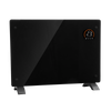 Baridi Electric Glass Panel Heater, 1500W, Thermostat Controlled 24Hr 7 Day Timer, Wi-Fi Enabled, Remote Control, Black - DH137