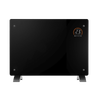 Baridi Electric Glass Panel Heater, 1500W, Thermostat Controlled 24Hr 7 Day Timer, Wi-Fi Enabled, Remote Control, Black - DH137