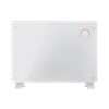 Baridi Electric Glass Panel Heater, 1500W, Thermostat Controlled 24Hr 7 Day Timer, Wi-Fi Enabled, Remote Control, White