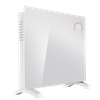 Baridi Electric Glass Panel Heater, 1500W, Thermostat Controlled 24Hr 7 Day Timer, Wi-Fi Enabled, Remote Control, White