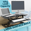 Dellonda 71cm Adjustable-Height Standing Desk Riser 15kg Capacity
