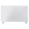 Baridi Electric Glass Panel Heater, 2000W, Thermostat Controlled 24Hr 7 Day Timer, Wi-Fi Enabled, Remote Control, White