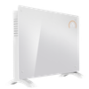 Baridi Electric Glass Panel Heater, 2000W, Thermostat Controlled 24Hr 7 Day Timer, Wi-Fi Enabled, Remote Control, White