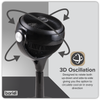 Baridi Pedestal Fan with Remote Control 10" - Black