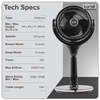 Baridi Pedestal Fan with Remote Control 10" - Black