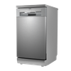 Baridi Slimline Freestanding Dishwasher 45cm Wide 10 Place Settings - Silver