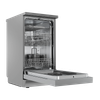 Baridi Slimline Freestanding Dishwasher 45cm Wide 10 Place Settings - Silver