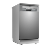 Baridi Slimline Freestanding Dishwasher 45cm Wide 10 Place Settings - Silver