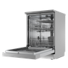 Baridi Regular Sized Freestanding Dishwasher 60cm Wide 14 Place Settings - Silver