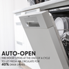 Baridi Regular Sized Freestanding Dishwasher 60cm Wide 14 Place Settings - Silver