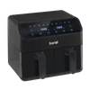 Baridi Dual Zone Air Fryer 8L with 8-in-1 Functions Touch Controls, Easy-Clean, Black - DH172