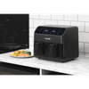 Baridi Dual Zone Air Fryer 8L with 8-in-1 Functions Touch Controls, Easy-Clean, Black - DH172