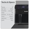 Baridi Dual Zone Air Fryer 8L with 8-in-1 Functions Touch Controls, Easy-Clean, Black - DH172